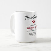 Mug de script de chat drôle (Devant gauche)
