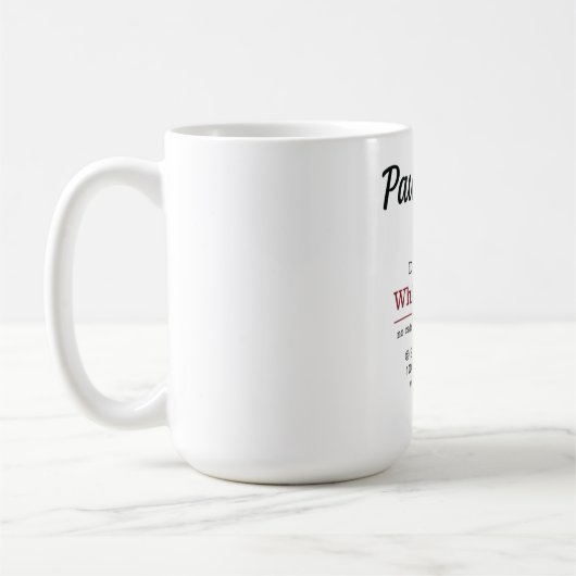Mug de script de chat drôle (Gauche)