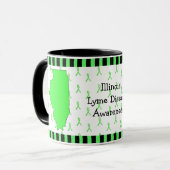 Mug de sensibilisation à la maladie de Lyme dans l (Devant gauche)