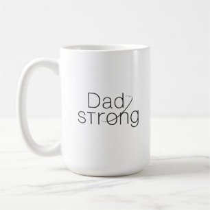 Mug de sensibilisation au cancer fort pour papa –