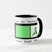 Mug de sensibilisation au ruban de la maladie de L (Devant droit)