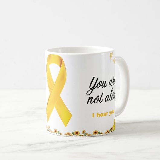 Mug de sensibilisation de septembre jaune - Vous ê (Devant droit)