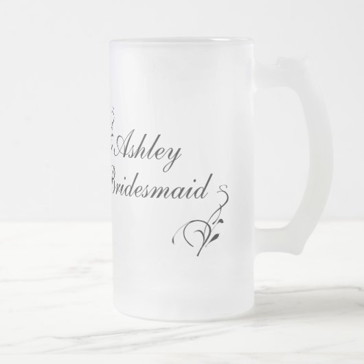 Mug de servante d'accueil personnalisée (Droit)