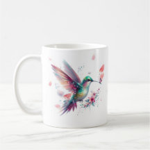 Mug de service floral personnalisé pour colibris