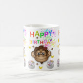 Mug de singe joyeuse Mug d'anniversaire (Centre)