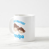 Mug de singes mignons de grand-pa du monde (Devant gauche)