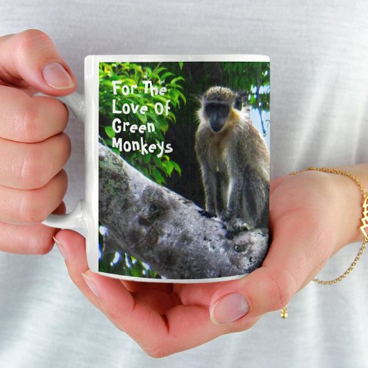 Mug de singes verts de la Barbade