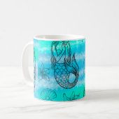 Mug de sirène, Coupe de café à thème océanique, Ma (Devant gauche)