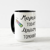 Mug De sirène licorne aujourd'hui demain (Devant gauche)