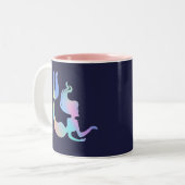 Mug de sirènes holographiques colorées (Devant gauche)