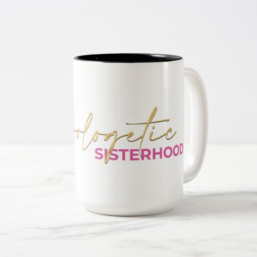 Mug De Sisterhood Unapologetic - Sip Boltly, Soeur (Devant droit)