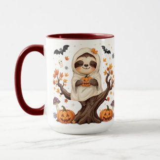 Mug de sloth mignon pour Halloween Sloth effrayant