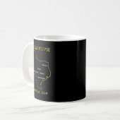 Mug De Solar Eclipse 2024 Interactive Map Texas Eclips (Devant gauche)