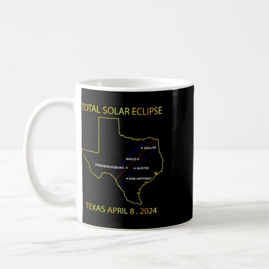 Mug De Solar Eclipse 2024 Interactive Map Texas Eclips (Gauche)