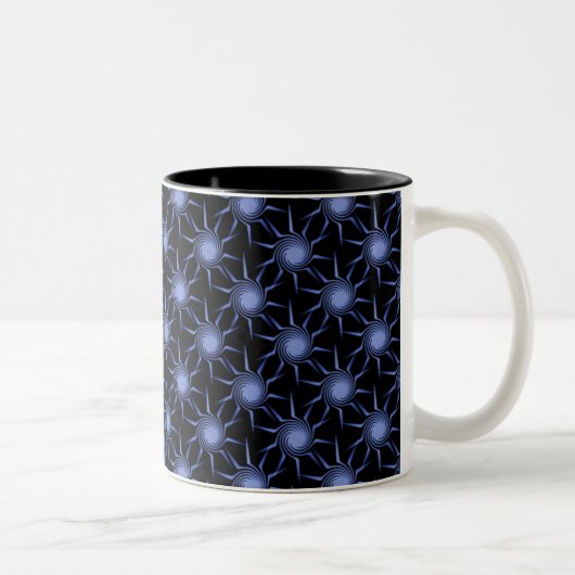 Mug de soleils torride, bleu clair (Droit)