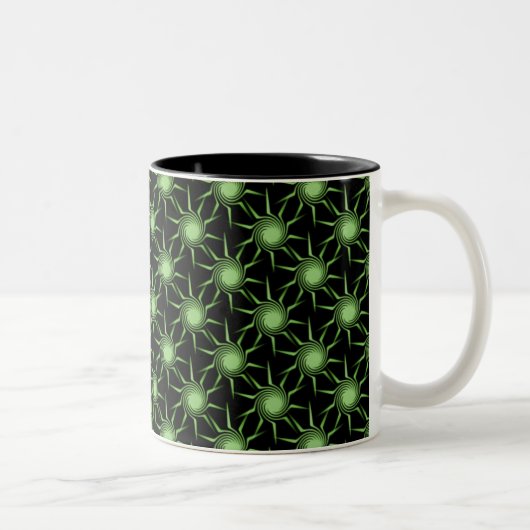 Mug de soleils torride, Vert citron (Droit)