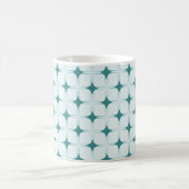 Mug de sophistication rétro, Turquoise (Centre)