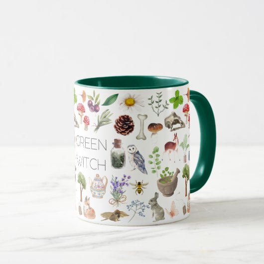 Mug de sorcière verte (Devant droit)