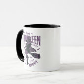 Mug de sorcière volante d'Halloween - "Trop mignon (Devant gauche)