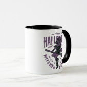 Mug de sorcière volante d'Halloween - "Trop mignon (Devant droit)