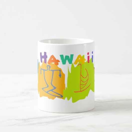 Mug de souvenirs de voyage d'Hawaii (Centre)