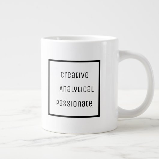 Mug de spécialité créative, analytique, passionnée (Droite)