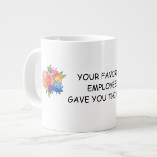 Mug de spécialité de jour du patron floral