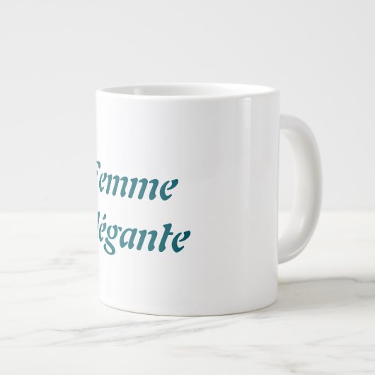 Mug de spécialité Femme Élégante (Devant droit)
