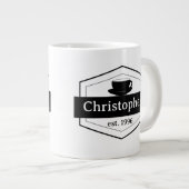 Mug de spécialités Étiquettes noires (Devant droit)