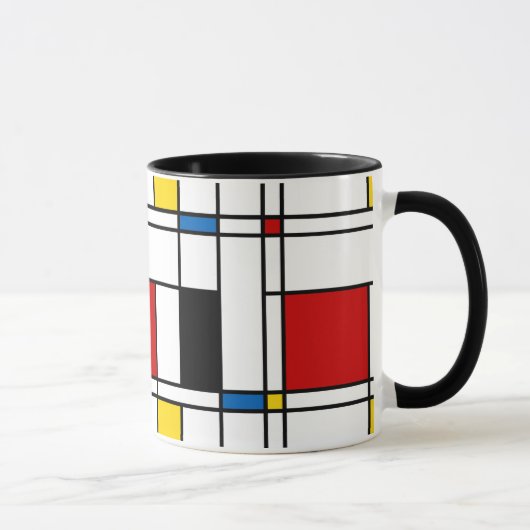 Mug De Stijl Motif (Droite)