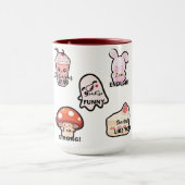 Mug de style autocollant Kawaii esthétique mignon (Centre)