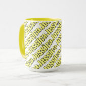 Mug de style jaune Jessica (Devant gauche)