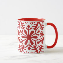 Mug de sucre de Noël rouge et blanc