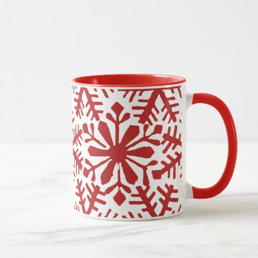 Mug de sucre de Noël rouge et blanc (Droite)