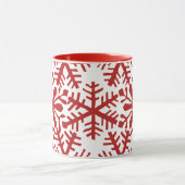 Mug de sucre de Noël rouge et blanc (Centre)