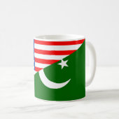 Mug de symbole de l'Amérique de drapeau de pays des (Devant droit)