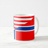 Mug de symbole de l'Amérique de drapeau de pays des (Devant droit)