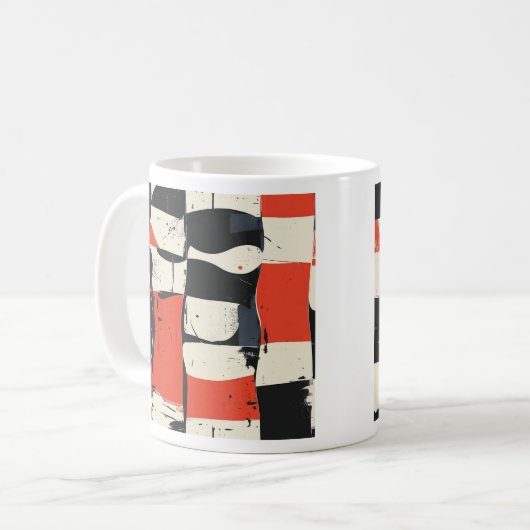 Mug de tableau de bord moderne Abstrait (Devant gauche)