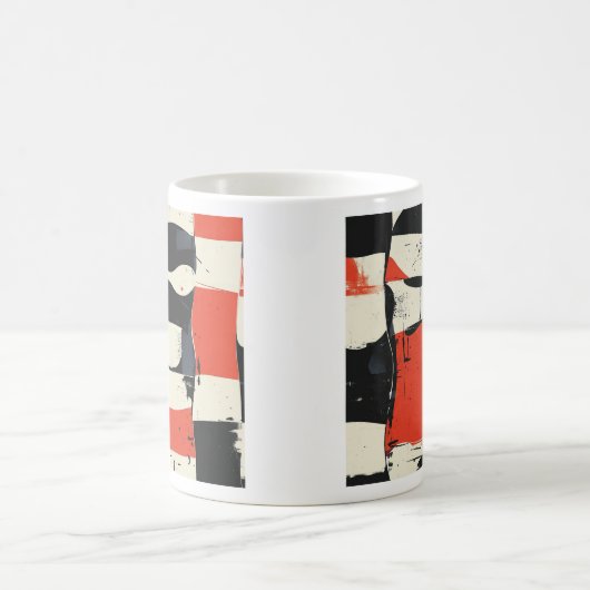 Mug de tableau de bord moderne Abstrait (Centre)