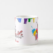 Mug de technologie colorée à ongles personnalisée (Centre)