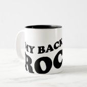 Mug de tennis cool : Mon revers est génial (Devant gauche)