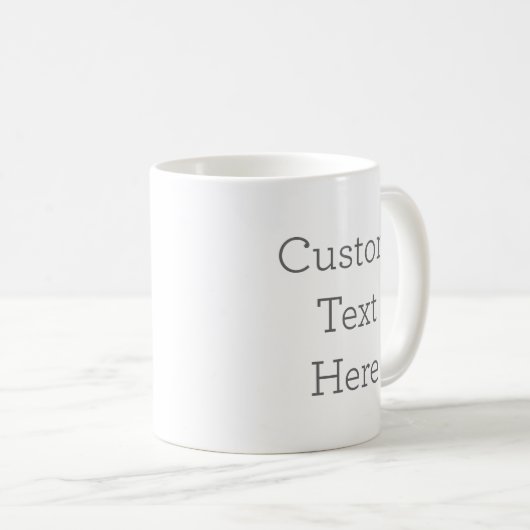 Tasse blanche classique, 325 ml (Devant droit)