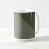 Mug de texture verte de la mousse moderne (Devant droit)