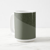 Mug de texture verte de mousse courbée (Devant gauche)