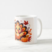 Mug de Thanksgiving de dinde mignon | Tasse de caf (Devant droit)