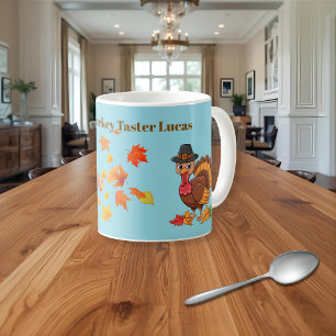 Mug de Thanksgiving de Lucas, le Goûteur de dinde