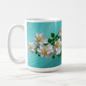 Mug de thé blanc turquoise (Gauche)