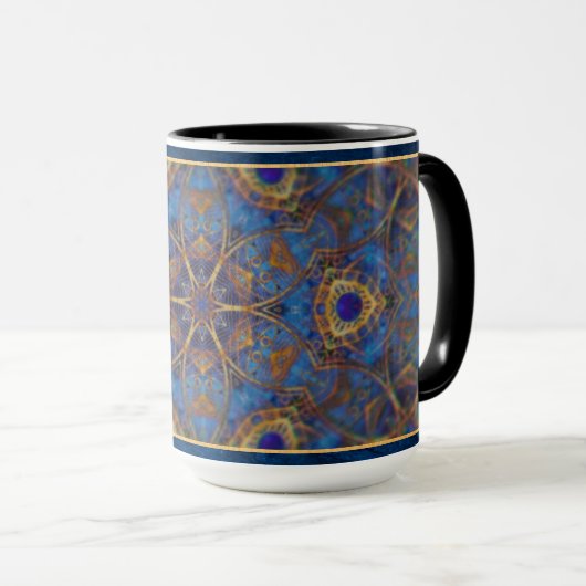 Mug de thé bleu (Devant droit)
