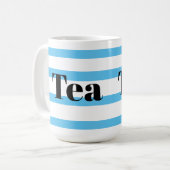 Mug de thé classique - Bouchons bleus (Devant gauche)