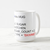 MUG DE THÉ DE PROGRAMMATION SQL (Devant droit)